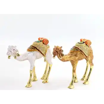 Swaroski Taşlı Tekli Deve Figürü Alk1880