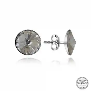 Swarovski Crystal Taşlı Gümüş Çivili Kadın Küpe