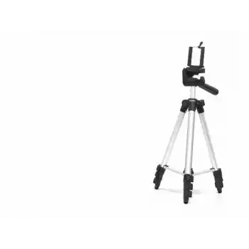 Telefon Tripodu Ayarlanabilir Başlıklı 100 Cm - Gümüş HDX3110
