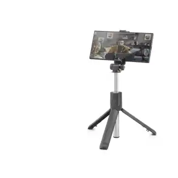 Telefon Tripodu Ve Selfie Çubuğu Seti Bluetooth Kumandalı 69 Cm - Siyah Pembe ND1037