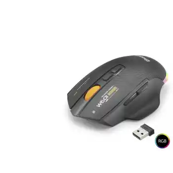 Tri Mode Mouse 12800 Dpi 7 Tuş Makro 1000Hz Rgb - Siyah W601B
