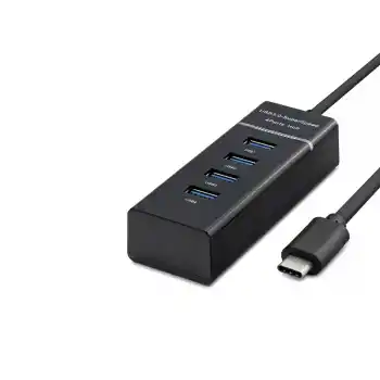 Type-C 3.0 Hub 4 Port 5 Gbps Siyah HDX7045