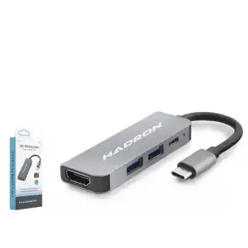 Type-C Hub Hdmi 4K Usb 3.0 Pd 4 Port Gri HDX7840