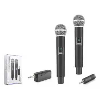 Uhf Kablosuz 2 Mikrofonlu Set 6.35 Mm Siyah HDX2802
