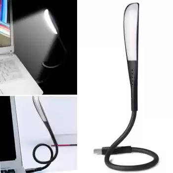 USB Girişli 14 Ledli 3 Kademeli Dokunmatik Masa/Kitap Okuma Lambası Ledi Siyah (5069)