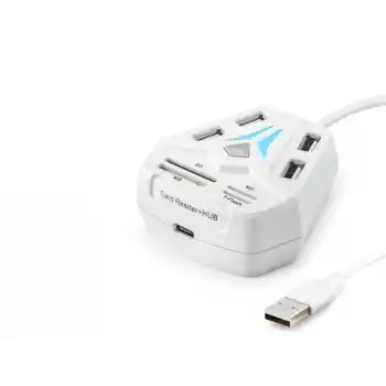 Usb Hub Kart Okuyucu 8 Port Beyaz A068W
