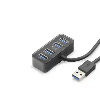 Usb Type-c 3.1 Gen1 Hub 4 Port 5 Gbps Siyah HDX7055