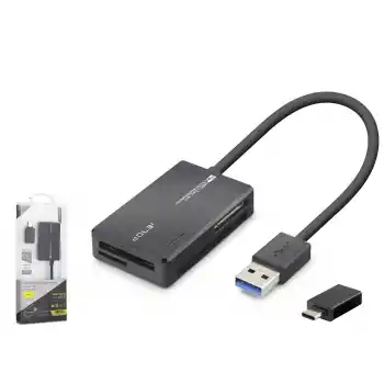 Usb Type-c 3.2 Gen1 All İn One Kart Okuyucu Cf Sd Microsd Ms 5 Gbps Siyah C313
