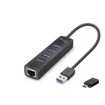 Usb Type-c 3.2 Gen1 Hub Ethernet Gigabit 4 Port Siyah RJ4503
