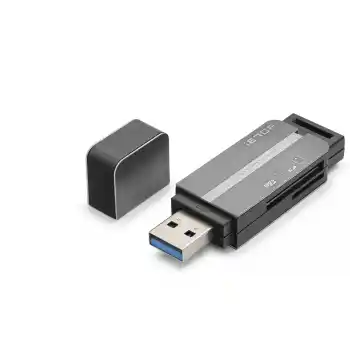 Usb Type-C 3.2 Gen1 Kart Okuyucu Sd Microsd 5 Gbps Gri HDX7054