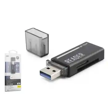 USB Type-C 3.2 Gen1 Kart Okuyucu SD MicroSD 5 Gbps Siyah C306