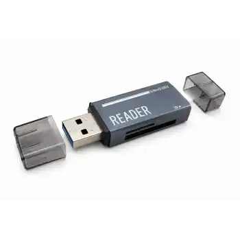 Usb Type-C 3.2 Gen1 Sd Microsd Kart Okuyucu 5 Gbps Gri TC306AC