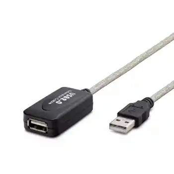 USB Uzatma Kablosu 10 m - Silver Siyah HDX7513