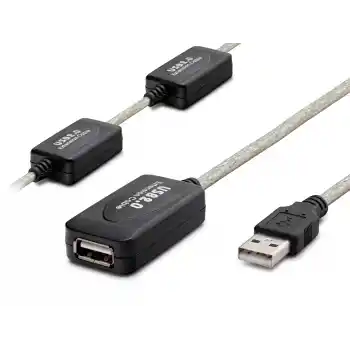 Usb Uzatma Kablosu 25 M - Silver Siyah HDX7546