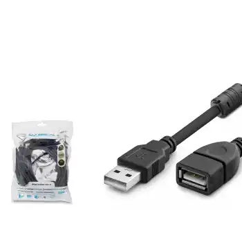Usb Uzatma Kablosu 5 M - Si̇yah HDX7521