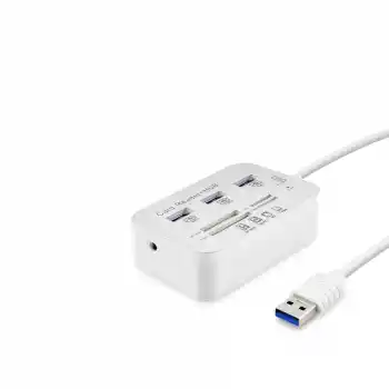 Usb3.0 Hub 3*Usb3.0 + Ms + Sd + M2 + Tf 20Cm Beyaz HDX7028