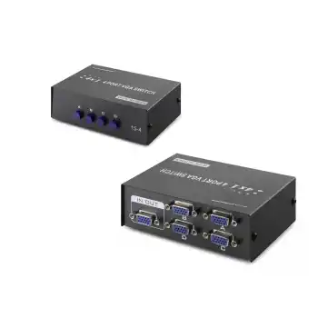 Vga Switch 4 In 1 Out 54 Mhz - Siyah HDX1329