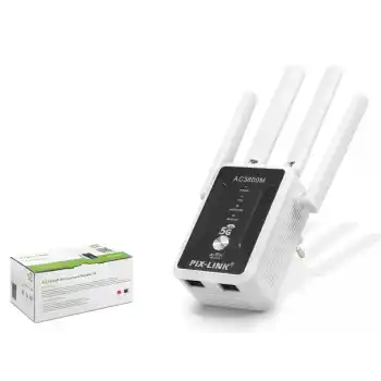 Wifi Repeater - Router / Ap Ac3800 Dual Band - Siyah Beyaz LV-AC32Q