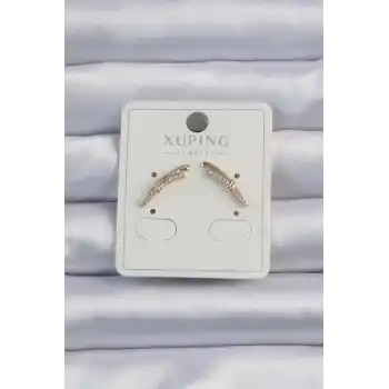 Xuping Gold Renk Zirkon Taşlı Küpe