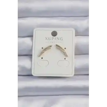 Xuping Gold Renk Zirkon Taşlı Küpe