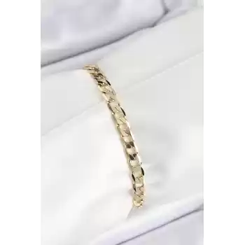 Xuping Pirinç Klasik Ezme Zincir Model Gold Renk Kadın Bileklik