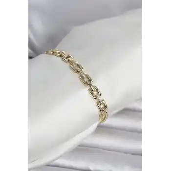 Xuping Zincir Model Gold Renk Kadın Bileklik