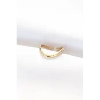 Yassı Gold Renk Ayarlanabilir Yüzük