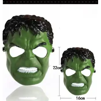 Yeşil Renk Süper Kahraman Dev Adam Hulk Maskesi