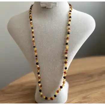 Yetişkin Damla Kehribar Kolye