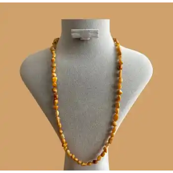 Yetişkin Damla Kehribar Kolye