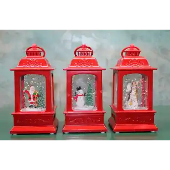 Yılbaşı Temalı Işıklı Müzikli Kar Küresi Alk3222