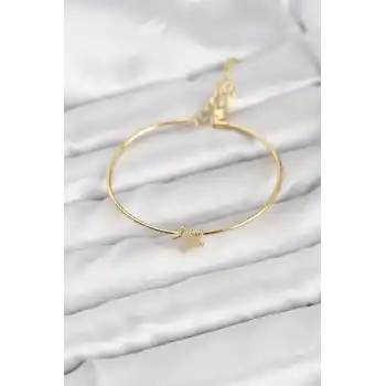Yıldız Model Gold Renk Kadın Bileklik