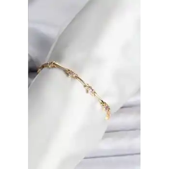 Yıldız Model Gold Renk Pirinç Bileklik