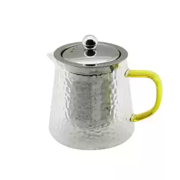YUVARLAK KABARTMALI - BOROSİLİKAT  CAM DEMLİK 550ML (5069)