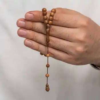 Yuvarlak Kesim Açık Renk Kuka Tesbih