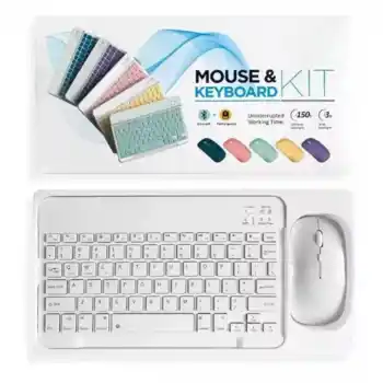 ZR20Km Beyaz Kablosuz Klavye Mouse Set