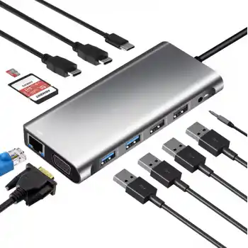 ZR610 Type-C 12 İn 1 Çift Hdmı