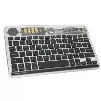 ZR612 Rgb Şeffaf Siyah Bluethooth Klavye