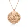 ​Gümüş Rose Felak Suresi Bayan Kolye