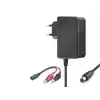 12V 1.2A 14.4W Krokodil Uç Akü Şarj Adaptörü - Siyah B5056