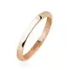 2 mm Düz Bombeli Rose Gümüş Alyans