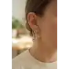 3 lü Set Küpe Gold Renk Kutup Yıldızı Model