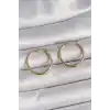 316 Çelik Gold Renk 22mm Kadın Halka Model Kadın Küpe