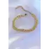 316L Çelik Arpa Gold Renk Kadın Bileklik