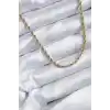 316L Çelik Gold Renk 60 cm Burgu Model Kadın Kolye
