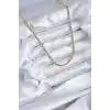 316L Çelik Gold Renk 60 cm Burgu Model Kadın Kolye