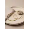 316L Çelik Gold Renk 66 mm Halka Küpe