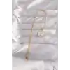 316L Çelik Gold Renk Beyaz Mineli Karışık Figürlü Tarot Kolye