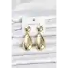 316L Çelik Gold Renk Damla Model Kadın Küpe
