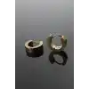 316L Çelik Gold Renk Halka Model Çift Küpe